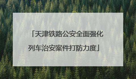 天津铁路公安全面强化列车治安案件打防力度