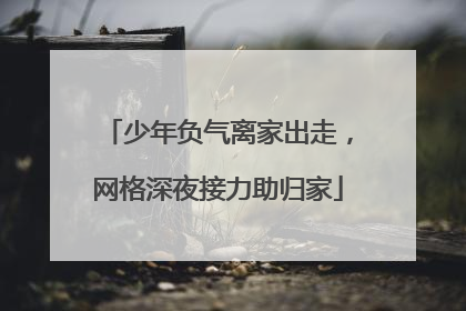 少年负气离家出走，网格深夜接力助归家