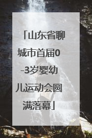 山东省聊城市首届0-3岁婴幼儿运动会圆满落幕
