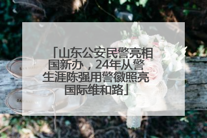 山东公安民警亮相国新办，24年从警生涯陈强用警徽照亮国际维和路