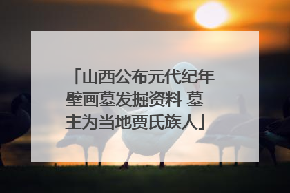 山西公布元代纪年壁画墓发掘资料 墓主为当地贾氏族人