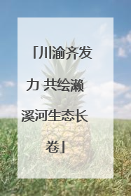 川渝齐发力 共绘濑溪河生态长卷