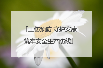 工伤预防 守护安康 筑牢安全生产防线