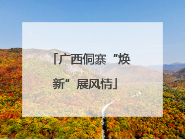 广西侗寨“焕新”展风情