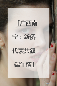 广西南宁：新侨代表共叙端午情