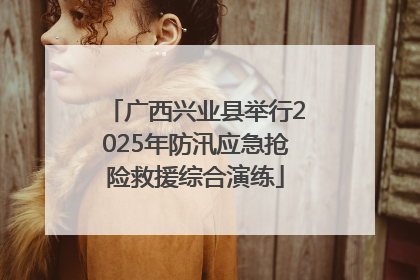 广西兴业县举行2025年防汛应急抢险救援综合演练
