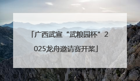 广西武宣“武粮园杯”2025龙舟邀请赛开桨