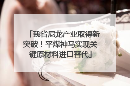 我省尼龙产业取得新突破！平煤神马实现关键原材料进口替代