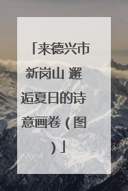 来德兴市新岗山 邂逅夏日的诗意画卷（图）