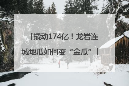 撬动174亿！龙岩连城地瓜如何变“金瓜”