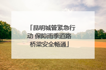 昆明城管紧急行动 保障雨季道路桥梁安全畅通