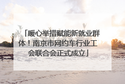 暖心举措赋能新就业群体！南京市网约车行业工会联合会正式成立