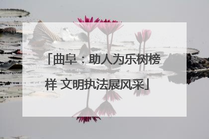 曲阜：助人为乐树榜样 文明执法展风采