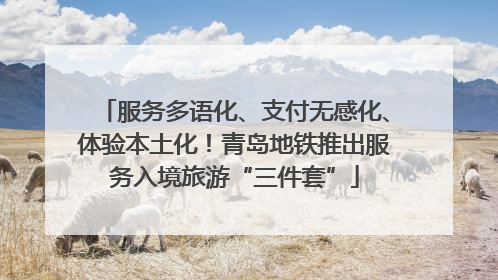 服务多语化、支付无感化、体验本土化！青岛地铁推出服务入境旅游“三件套”
