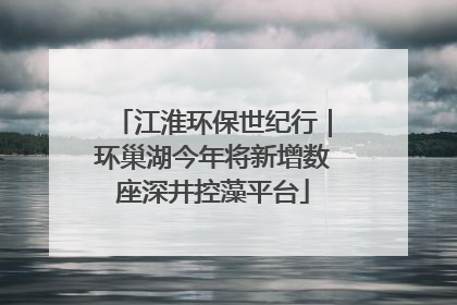江淮环保世纪行｜环巢湖今年将新增数座深井控藻平台
