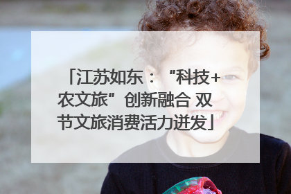 江苏如东：“科技+农文旅”创新融合 双节文旅消费活力迸发