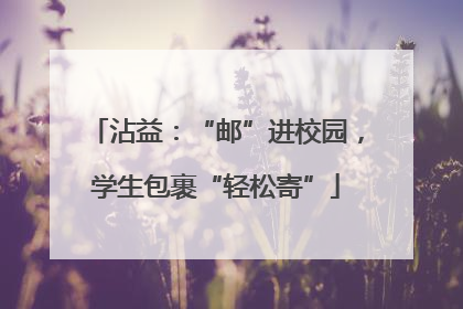 沾益：“邮”进校园，学生包裹“轻松寄”