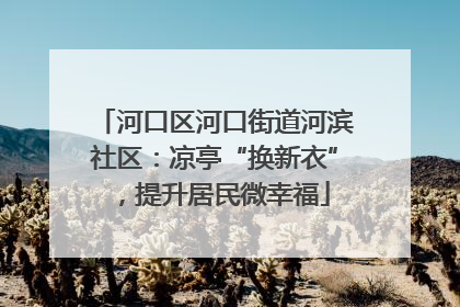 河口区河口街道河滨社区：凉亭“换新衣”，提升居民微幸福