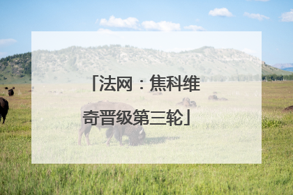 法网：焦科维奇晋级第三轮