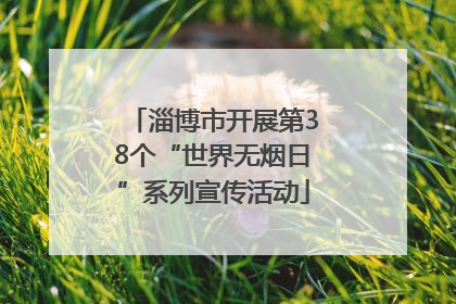 淄博市开展第38个“世界无烟日”系列宣传活动