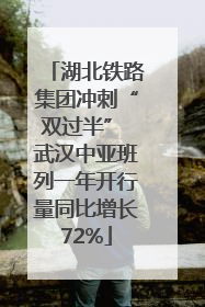 湖北铁路集团冲刺“双过半” 武汉中亚班列一年开行量同比增长72%