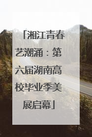 湘江青春艺潮涌：第六届湖南高校毕业季美展启幕
