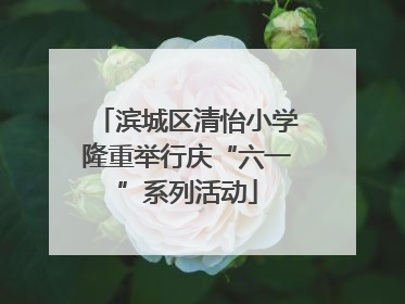 滨城区清怡小学隆重举行庆“六一”系列活动