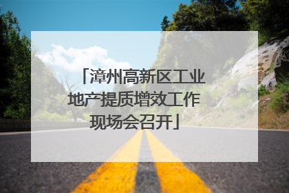 漳州高新区工业地产提质增效工作现场会召开