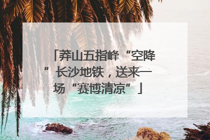 莽山五指峰“空降”长沙地铁，送来一场“赛博清凉”