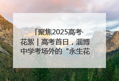 聚焦2025高考·花絮｜高考首日，淄博中学考场外的“永生花”传递温暖与祝福