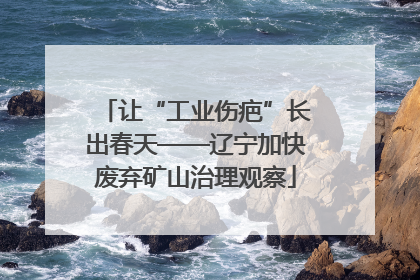让“工业伤疤”长出春天——辽宁加快废弃矿山治理观察