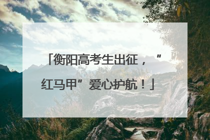 衡阳高考生出征，“红马甲”爱心护航！