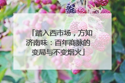 踏入西市场，方知济南味：百年商脉的变局与不变烟火