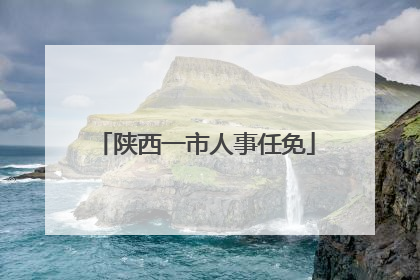 陕西一市人事任免