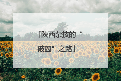 陕西杂技的“破圈”之路
