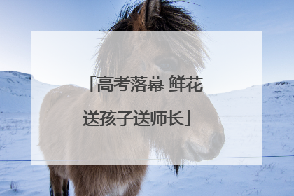 高考落幕 鲜花送孩子送师长