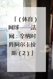 （体育）网球——法网：辛纳对阵阿尔卡拉斯（2）