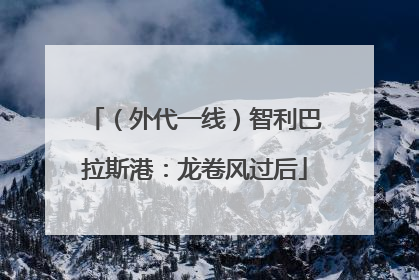 （外代一线）智利巴拉斯港：龙卷风过后