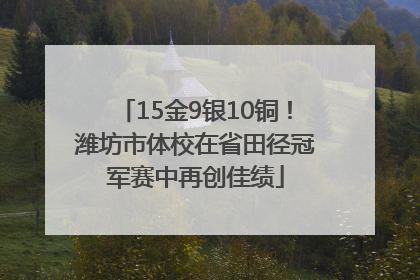 15金9银10铜！潍坊市体校在省田径冠军赛中再创佳绩