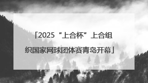 2025“上合杯”上合组织国家网球团体赛青岛开幕