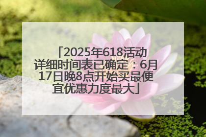 2025年618活动详细时间表已确定：6月17日晚8点开始买最便宜优惠力度最大