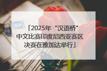 2025年“汉语桥”中文比赛印度尼西亚赛区决赛在雅加达举行