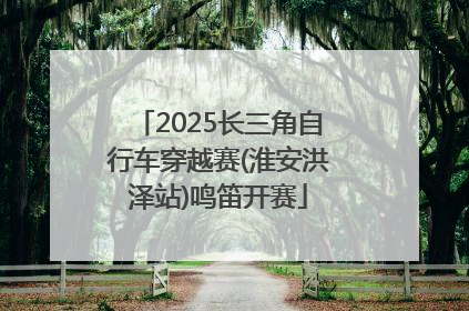 2025长三角自行车穿越赛(淮安洪泽站)鸣笛开赛