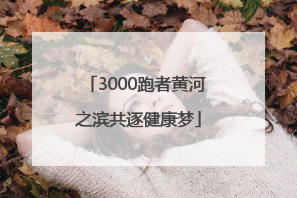 3000跑者黄河之滨共逐健康梦