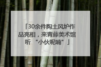 30余件陶土风炉作品亮相，来青藤美术馆听 “小伙呢喃”