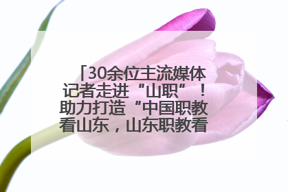 30余位主流媒体记者走进“山职”！助力打造“中国职教看山东，山东职教看山职”金名片