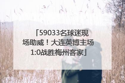 59033名球迷现场助威！大连英博主场1:0战胜梅州客家