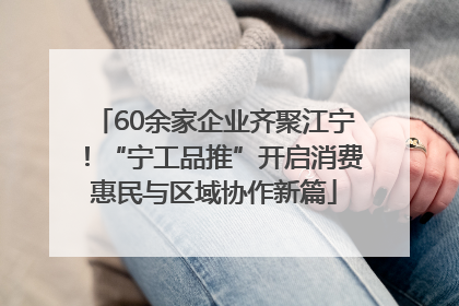 60余家企业齐聚江宁！“宁工品推”开启消费惠民与区域协作新篇